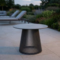Halo 500lm Solar Low Table 70 cm - Space Grey Aluminium with Grey Ceramic HPL Top