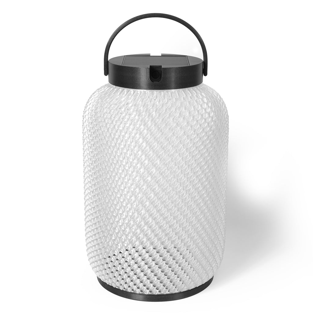 Lolie 300lm Solar Lantern 47.5 cm - Crystal Translucent Recycled PETG with Black Aluminium