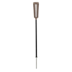 Tecka 200lm Adjustable Solar Torch / Pathway Light 82-137 cm - Teak Duratek with Black Aluminium