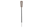 Tecka 200lm Adjustable Solar Torch / Pathway Light 82-137 cm - Teak Duratek with Black Aluminium