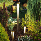 Tecka 500lm Solar Lantern 52 cm - Teak Duratek with Frosted Acrylic Diffuser