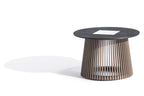 Tecka 500lm Solar Low Table 50 cm - Duratek Teak with Slate HPL Top