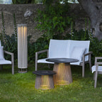 Tecka 500lm Solar Low Table 50 cm - Duratek Teak with Slate HPL Top
