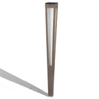 Tecka 500lm Solar Torch 120 cm - Teak Duratek with Frosted Acrylic Diffuser