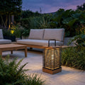 Tekura 500lm Solar Lantern 46 cm - Teak with HPL Slats