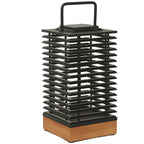 Tekura 500lm Solar Lantern 46 cm - Teak with HPL Slats