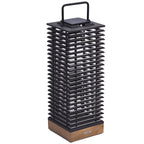 Tekura 500lm Solar Lantern 66 cm - Teak with HPL Slats