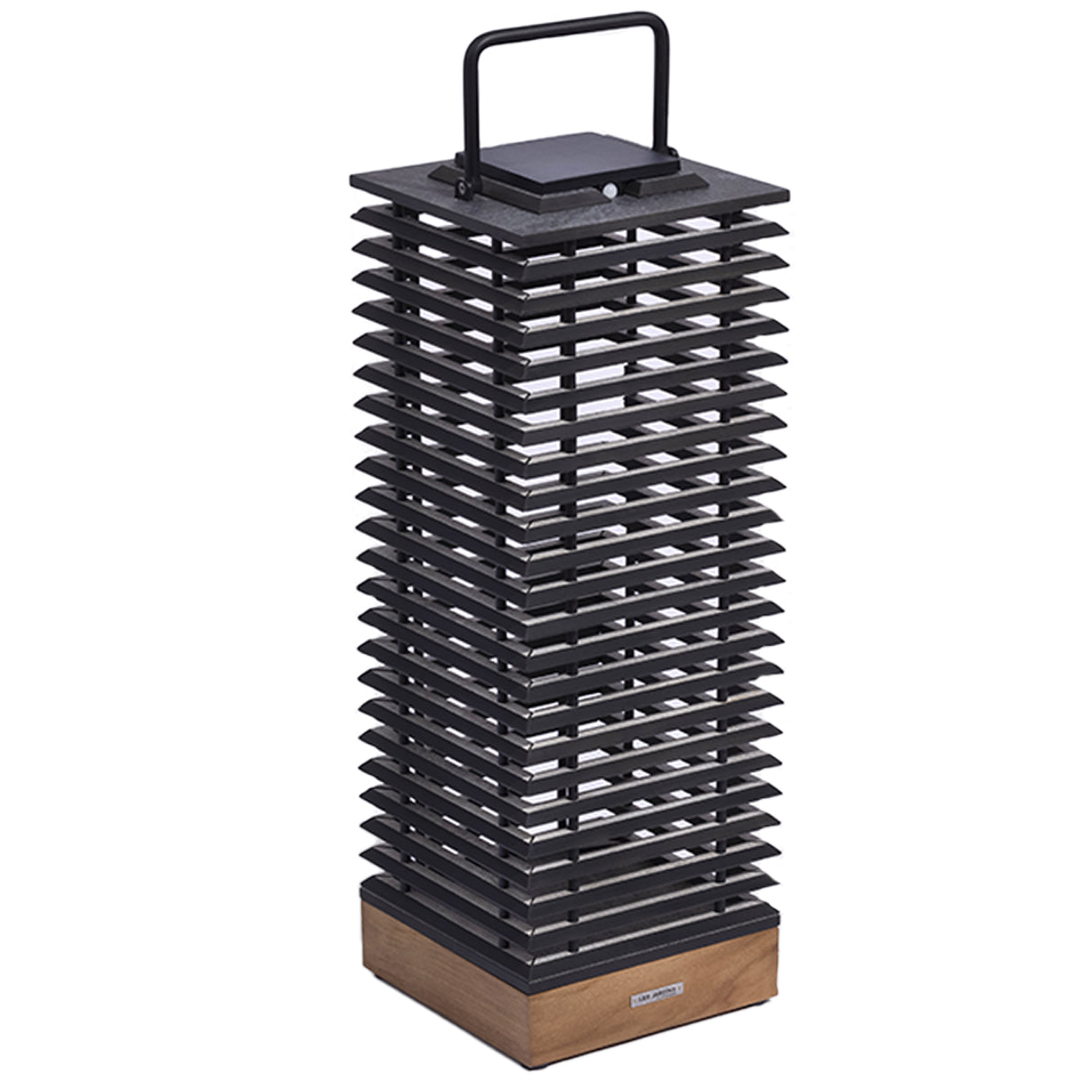 Tekura 500lm Solar Lantern 66 cm - Teak with HPL Slats