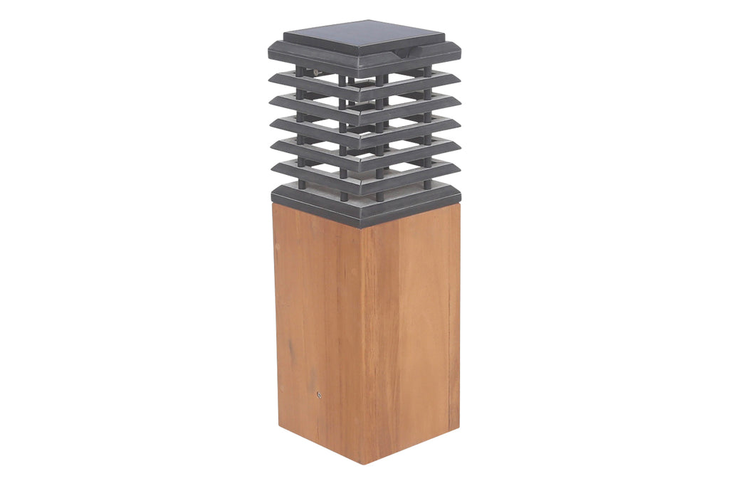 Tekura 500lm Solar Pathway Light 45 cm - Teak Duratek with HPL Slats