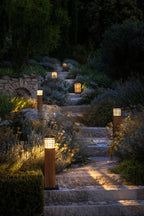 Tekura 500lm Solar Pathway Light 75 cm - Teak with HPL Slats