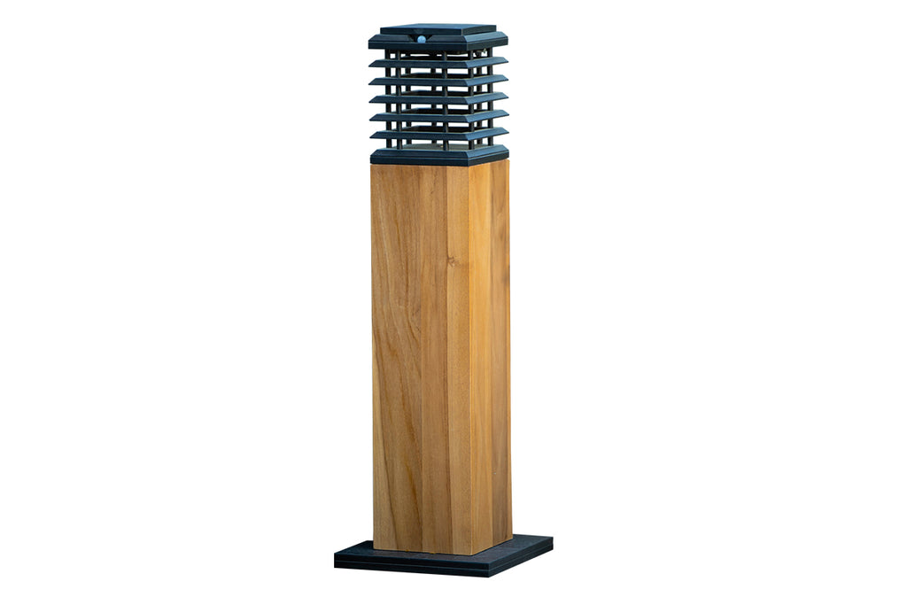 Tekura 500lm Solar Pathway Light 75 cm - Teak with HPL Slats
