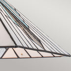 Elstead Alderley 2 Light Tiffany Pendant Light in Vintage Bronze, detail