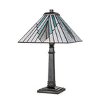 Elstead Alderley Tiffany Large Table Lamp in Vintage Bronze