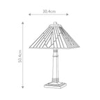 Elstead Alderley Tiffany Large Table Lamp in Vintage Bronze
