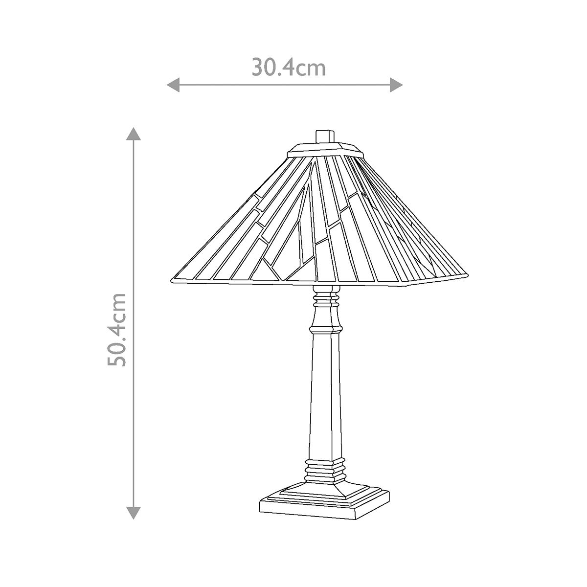 Elstead Alderley Tiffany Large Table Lamp in Vintage Bronze