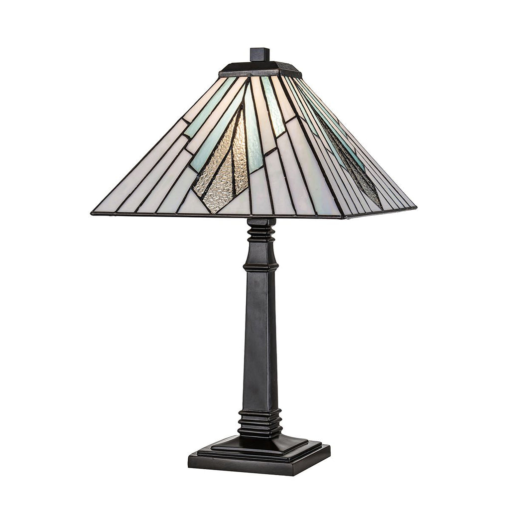Elstead Alderley Tiffany Large Table Lamp in Vintage Bronze