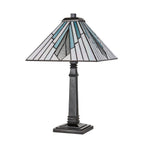 Elstead Alderley Tiffany Large Table Lamp in Vintage Bronze