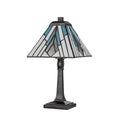 Elstead Alderley Tiffany Medium Table Lamp in Vintage Bronze
