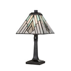 Elstead Alderley Tiffany Medium Table Lamp in Vintage Bronze