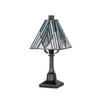 Elstead Alderley Tiffany Small Table Lamp in Vintage Bronze
