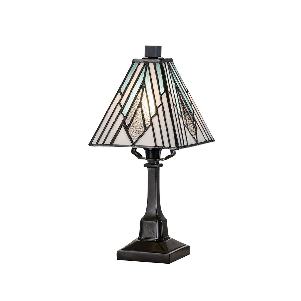 Elstead Alderley Tiffany Small Table Lamp in Vintage Bronze