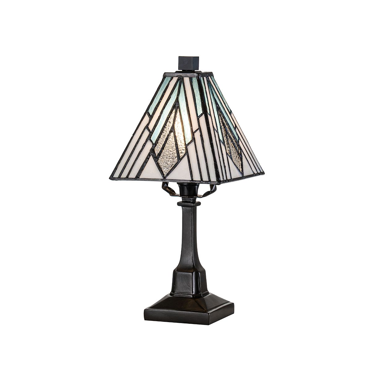 Elstead Alderley Tiffany Small Table Lamp in Vintage Bronze