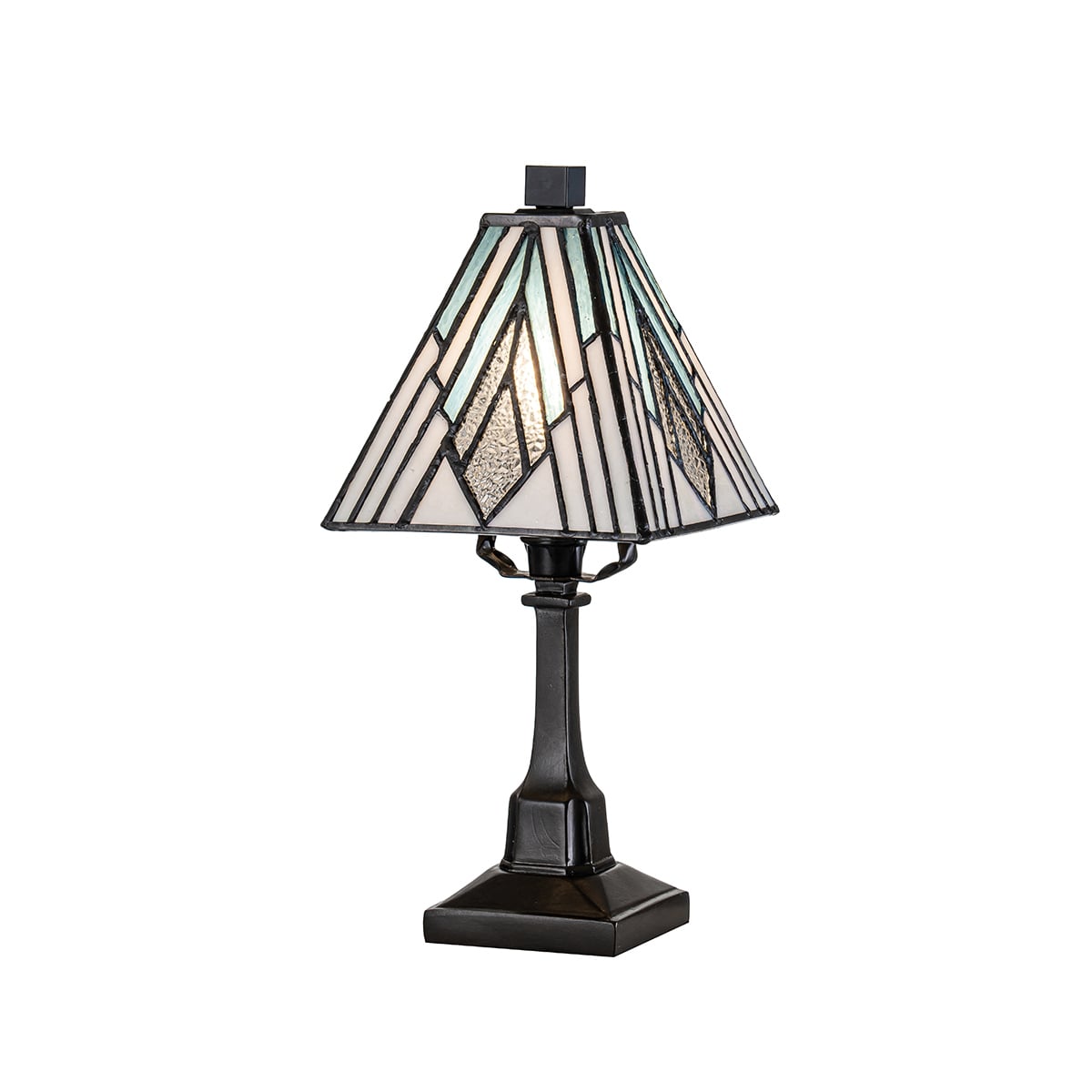 Elstead Alderley Tiffany Small Table Lamp in Vintage Bronze