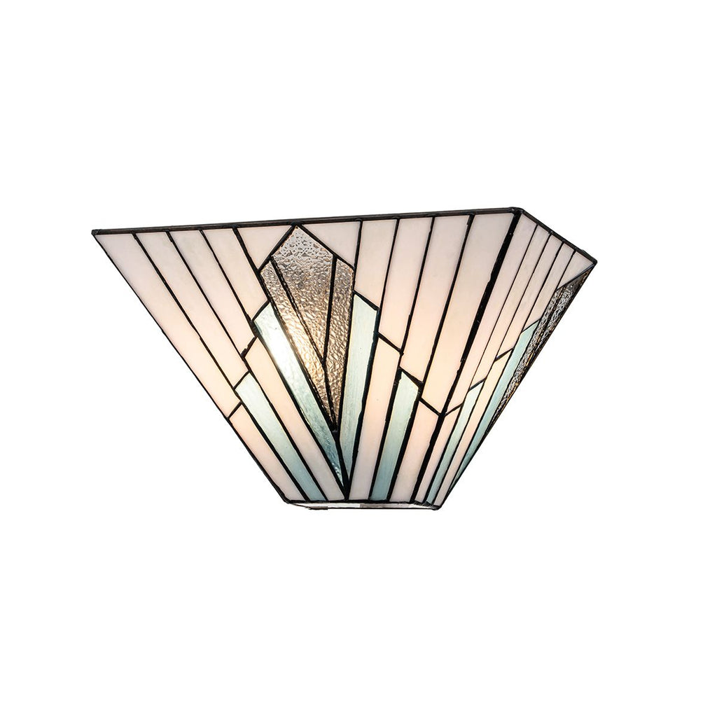 Elstead Alderley Tiffany 2 Light Wall Light in Vintage Bronze