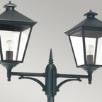 Norlys Turin Grande 2 Light Outdoor Lamp Post in Black