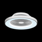 Mantra Tibet Ceiling Fan & Dimmable LED Light White and Silver. 5 Years Warranty. Remote Control, App, Alexa/Google Voice Control