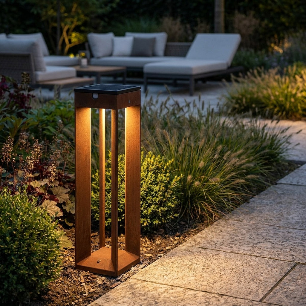 Blade 500lm Solar Pathway Light 45 cm - Corten Aluminium