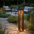 Blade 500lm Solar Pathway Light 90 cm - Corten Aluminium