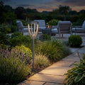 Tulip 300lm Solar Bollard / Table Lamp 39.5 cm - Space Grey Aluminium