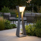 Osmoz 500lm Solar Lamppost 110 cm - Space Grey Aluminium