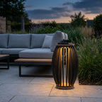 Pasteque 500lm Solar Lantern - Teak with HPL Slats