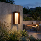 Blade 500lm Solar Wall Light 45 cm - Corten Aluminium