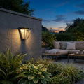 Metro 500lm Max Solar Wall Light - Space Grey Aluminium