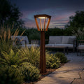 Metro 500lm Max Solar Pathway Light 90 cm - Corten Aluminium