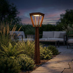 Metro 500lm Max Solar Pathway Light 90 cm - Corten Aluminium