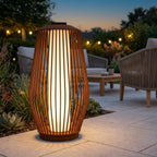 Mandalay 500lm Solar & Rechargeable Lantern 85 cm - Corten Aluminium