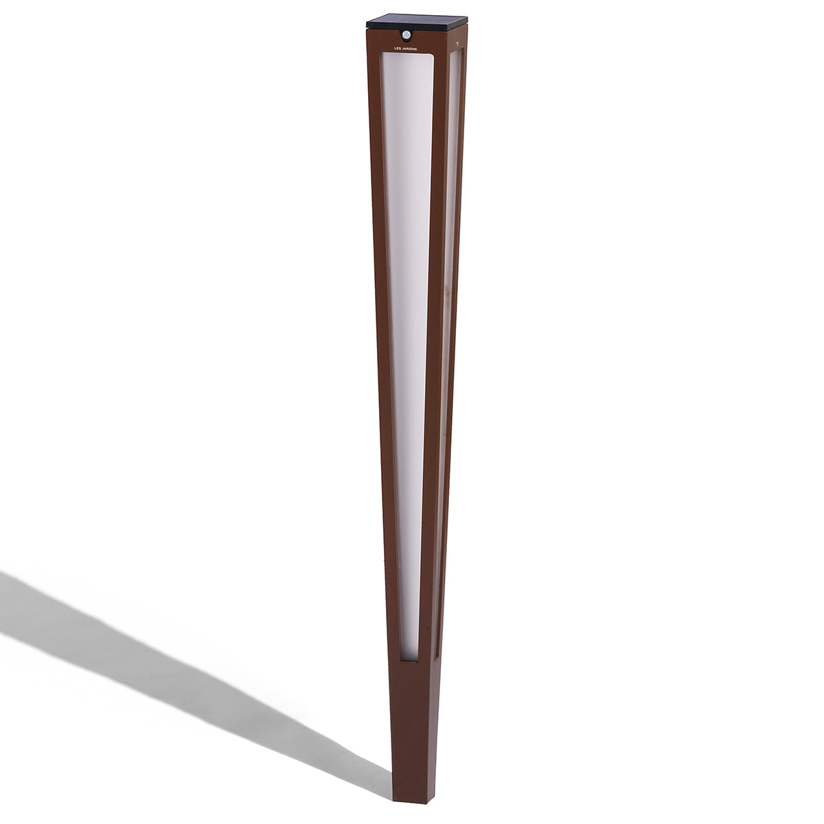 Tinka 500lm Solar Torch 120 cm - Corten Aluminium with Frosted Acrylic Diffuser