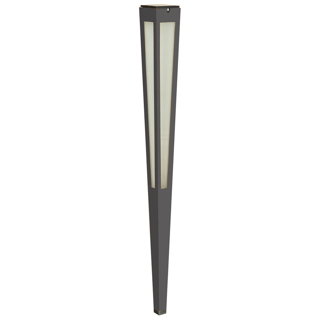Tinka 500lm Solar Torch 120 cm - Space Grey Aluminium with Frosted Acrylic Diffuser