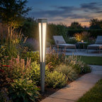 Tinka 500lm Solar Torch 120 cm - Space Grey Aluminium with Frosted Acrylic Diffuser