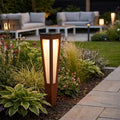Tinka 500lm Solar Lantern 62 cm - Corten Aluminium with Frosted Acrylic Diffuser