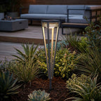 Tinka 300lm Solar Torch 90 cm with Integrated Spike - Space Grey Aluminium