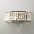 Diyas Torre 3 Light Wall Light in Polished Chrome with Crystal