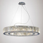 Diyas Torre 10 Light Pendant Light in Polished Chrome with Crystal