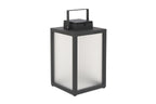 Tradition 300lm Solar Lantern 40 cm - Space Grey Aluminium with Frosted Glass