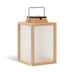 Tradition 300lm Solar Lantern 40 cm - Teak with Frosted Acrylic Glass