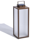 Tradition 300lm Solar Lantern 65 cm - Corten Aluminium with Frosted Glass